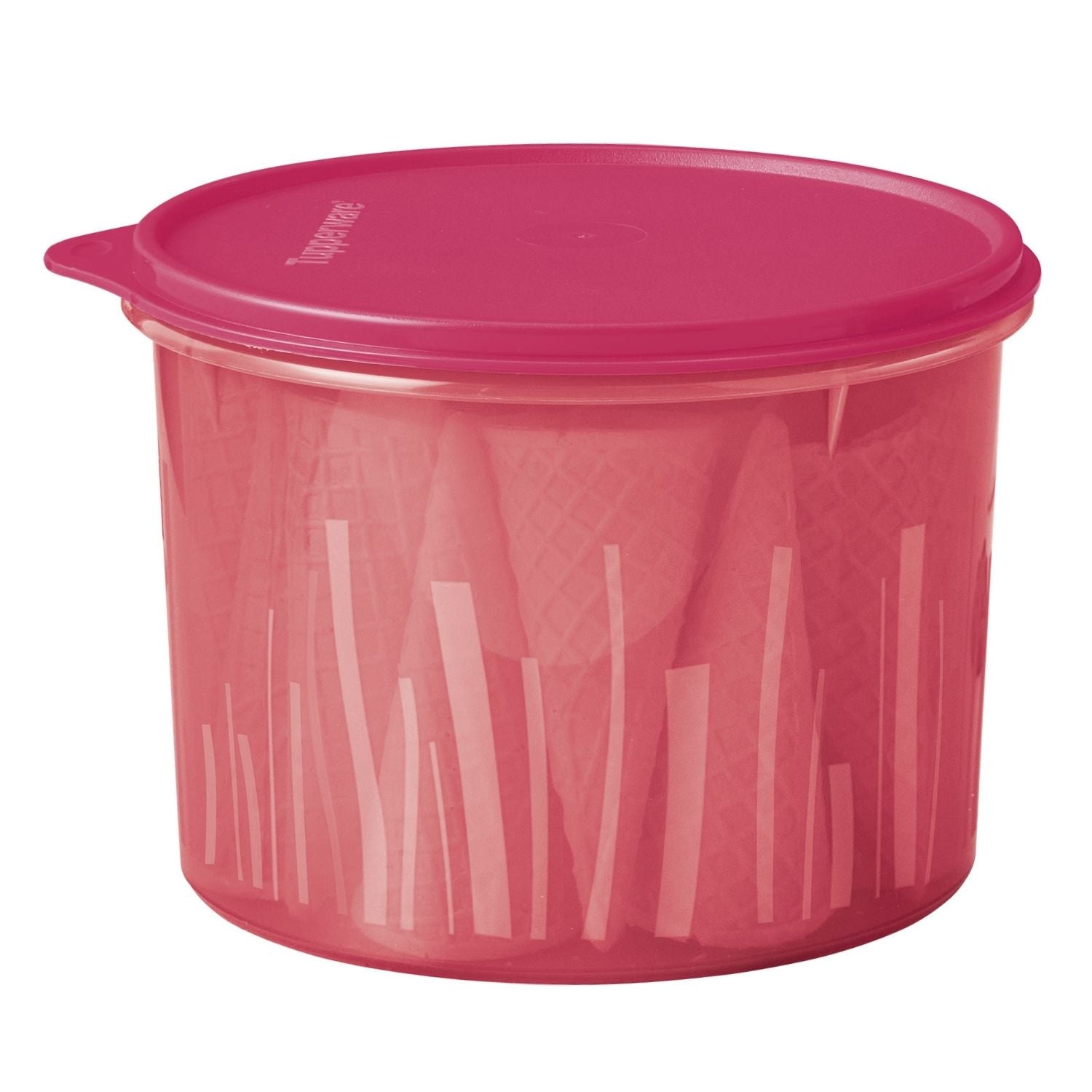 Pote p/ alimentos Tupper Caixa Estilo Tupperware 2,4L Morango